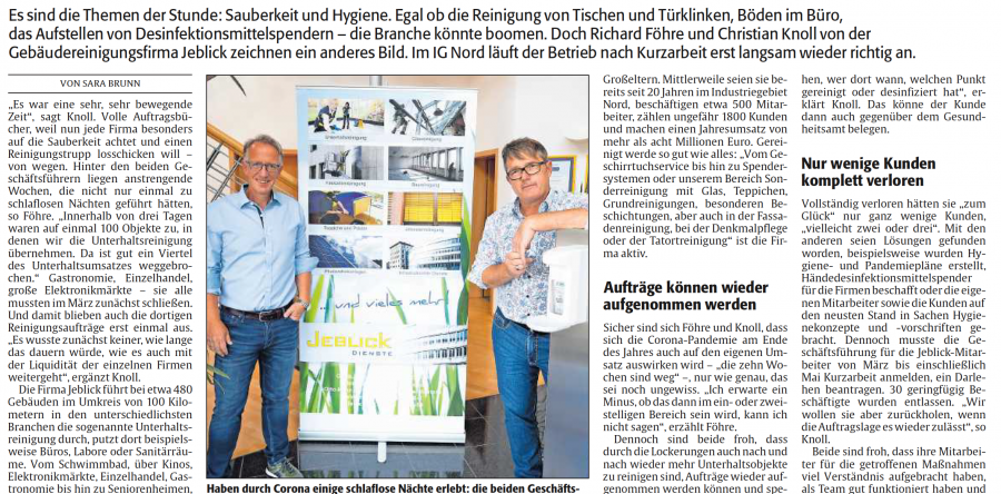 Jeblick in der Presse: Plötzlich war alles zu