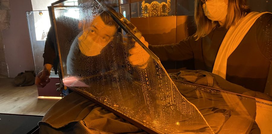 In der Schatzkammer der Burg Trifels!