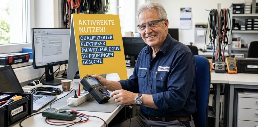 Wir suchen eine/n Elektriker/in (m/w/d) für DGUV V3 Prüfungen